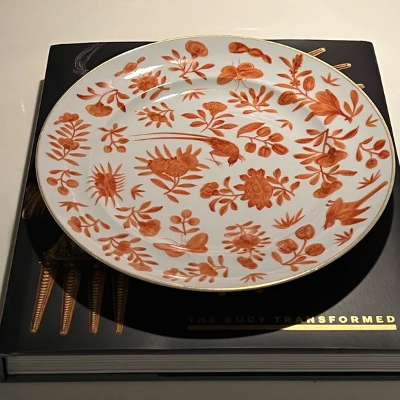 Mottahedeh Sacred Bird & Butterfly Dessert & Salad Plate Historic Charleston - Picture 5 of 10